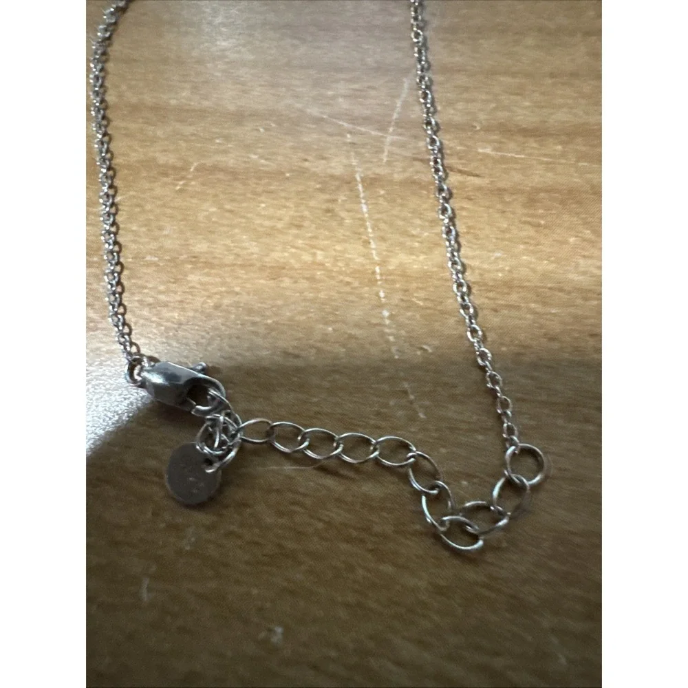 silver turtle necklace with simulated blue opal